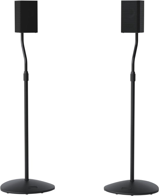 REN® Luidspreker Standaard - Standaard - Luidsprekerstandaard - Zwart - 97cm x 20cm x 97cm