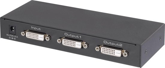 Renkforce 2 poorten DVI-splitter Ultra HD-geschikt 3840 x 2160 Pixel Zwart van Renkforce