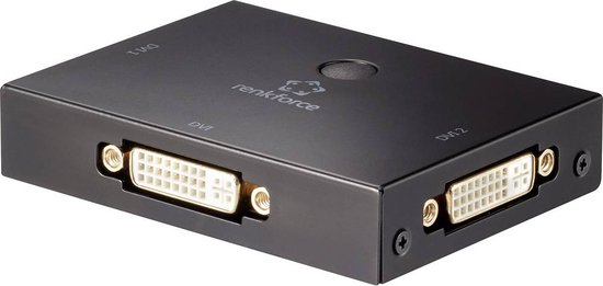 Renkforce 2 poorten DVI-switch Bidirectioneel bruikbaar Full HD 1080p @ 60 Hz van Renkforce