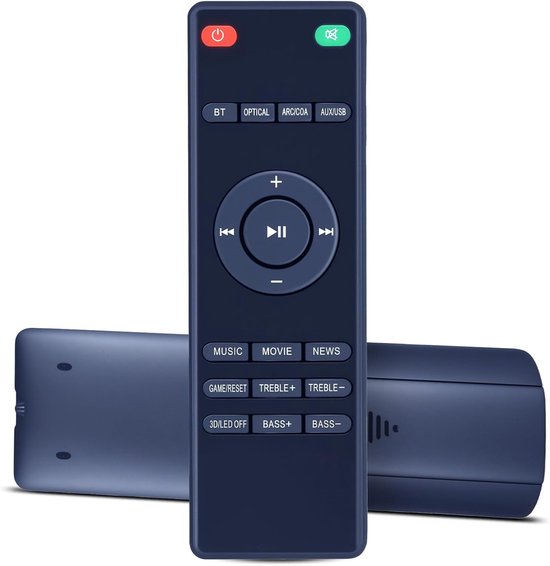 Replacement Remote Control for Heymell 91cm 150W Bluetooth Soundbar Voyage201 - ShopVlot