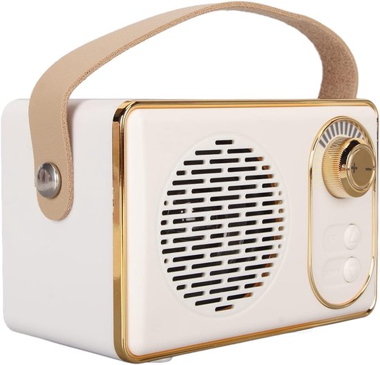 Retro Bluetooth Speaker, Vintage Speaker with Lovely Old Fashioned , Bluetooth 5.0 Card AUX Input USB Drive Support, Suitable for Home, Outdoor, Travel, Parties, Gifts.
