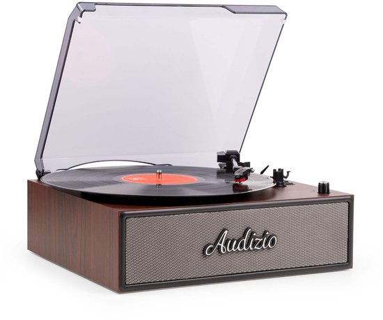Retro platenspeler - Audizio Reno - Bluetooth platenspeler - LP speler met auto-stop - Houtlook