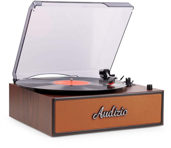 Retro platenspeler - Audizio Reno - Bluetooth platenspeler - LP speler met auto-stop - Koper