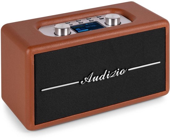 Retro speaker - Audizio Tune60 - Bluetooth speaker - Met afstandsbediening - 40W - Bruin van Merkloos