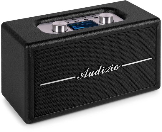 Retro speaker - Audizio Tune60 - Bluetooth speaker - Met afstandsbediening - 40W - Zwart van Merkloos