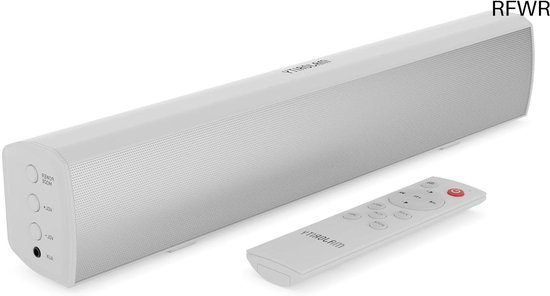 RFWR® Krachtige Bluetooth Soundbar voor TV en PC - 50W 2.0 Stereo met Afstandsbediening - Mini 39 cm van RFWR