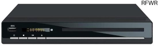 RFWR® Multiformaat DVD-speler met HDMI en AV-uitgang | DVD/CD/MP3/USB | Afstandsbediening en SCART-adapter