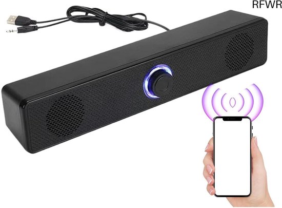 RFWR® Soundbar voor TV met Diepe Bas en Draadloze Verbinding | Compact Geluidssysteem voor Perfecte Geluidservaring van RFWR