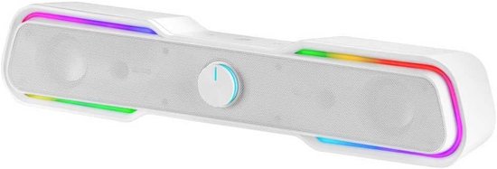 RGB Soundbar - Gaming Speaker - Muziek Luisteren - DSP Geluidsprocessor - 10W - Wit