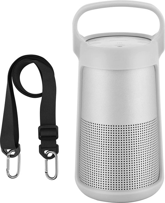 RHYTHMFLAME Siliconen Hoesje voor Bose SoundLink Revolve - Bluetooth speaker - Grijs