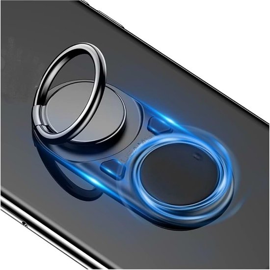 Ring to Eliminate Anxiety Explodes the Plastic Bubbles with your Push Button and Rotates the Wheel voor Tecno Mobile Camon 15 (2020) - Black