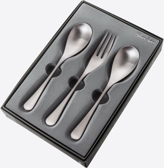 Robert Welch RW2 3-delige set met 2 serveerlepels en serveervork uit rvs mat van Robert
