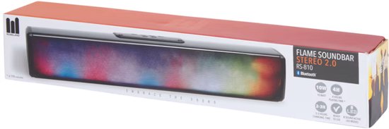 Roseland mini-soundbar met licht - 8 verschillende sound-activated lichtinstellingen van Merkloos