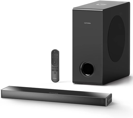 Rumi SoundBar voor TV- Bluetooth Speaker - 160W - Home Theater - Geluidssysteem 3D - Surround Soundbar - Subwoofer Bluetooth Speakers - Meerdere aansluitmogelijkheden: HDMI, optisch, AUX en USB - 2.1-kanaals systeem met draadloze subwoofer van Merkloos
