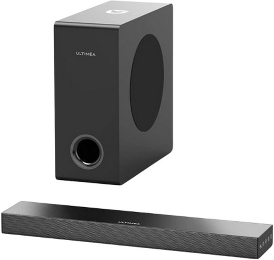Rustive Soundbar - Soundbars voor TV - Soundbar met Subwoofer - Met Bluetooth - 160W - 3D Surround Geluidssysteem - Zwart