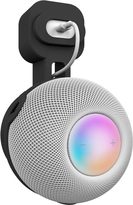 RUX® Homepod Houder – Luxe Houder – Muurbeugel – voor een Betere Geluidservaring – Speaker Stand - Perfect Kabelbeheer - Wit - 18cm x 11cm x 7cm