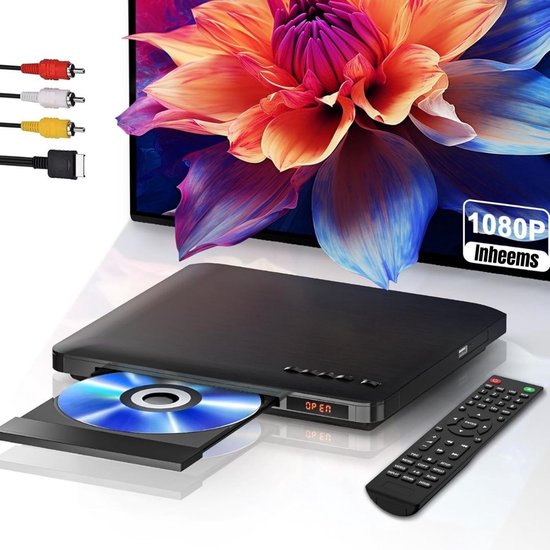 RWB® DVD Speler met HDMI - DVD Speler - Mini DVD Speler - 1080P Full HD - met Toebehoren