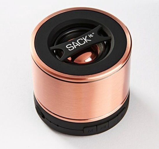 SACKit - WOOFit S - Bluetooth Speaker - Draadloos - Design - Copper - Koper van SACKit