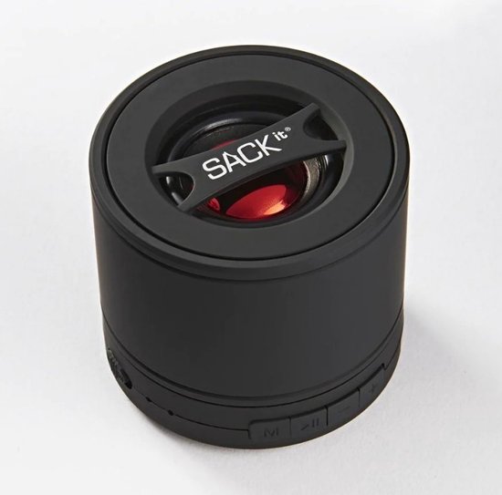 SACKit - WOOFit S - Bluetooth Speaker - Draadloos - Design - Midnight Black - Zwart van SACKit