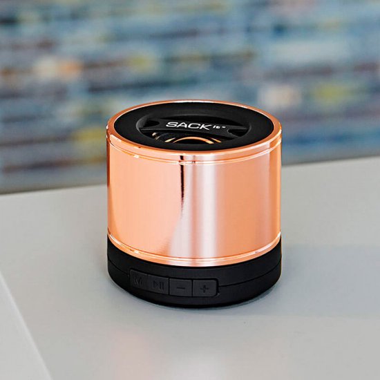 SACKit - WOOFit S - Bluetooth Speaker - Draadloos - Design - Rose Gold - Rosé Goud van SACKit