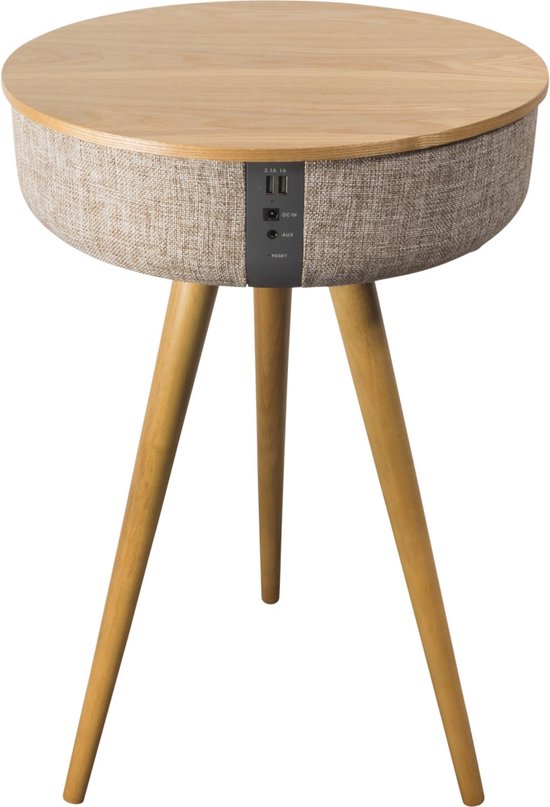 Salora Airtable (AW) - Bluetooth Speaker - Speakers - Nachtkastje - 360 Sound - Accu - 2 USB charge van Salora
