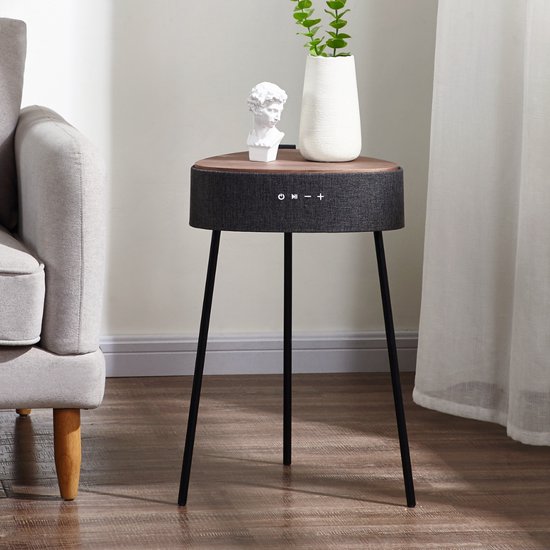 Salora Airtable FLOW (WV) - Bluetooth Speaker - Speakers - Nachtkastje - 360 Sound - Accu - 2 USB charge - Qi charge van Salora