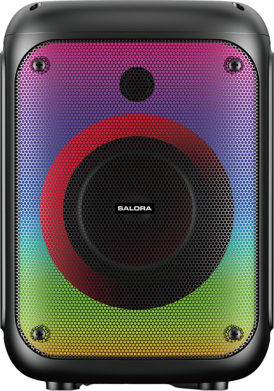 Salora PARTYBOX100 - Party Speaker - Partybox - Speaker - Box - Zwart van Salora