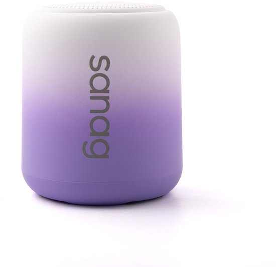 Sanag X6S Bluetooth Speaker – Draadloos & Portable – IPX5 Waterdicht – 24u Speeltijd – TWS Stereo –White/Paars van Sanag