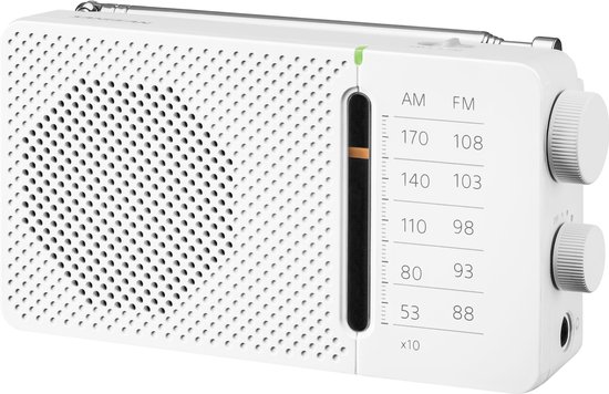 Sangean SR-36 - FM Radio - Draagbare Radio met AM en FM - Wit van Sangean
