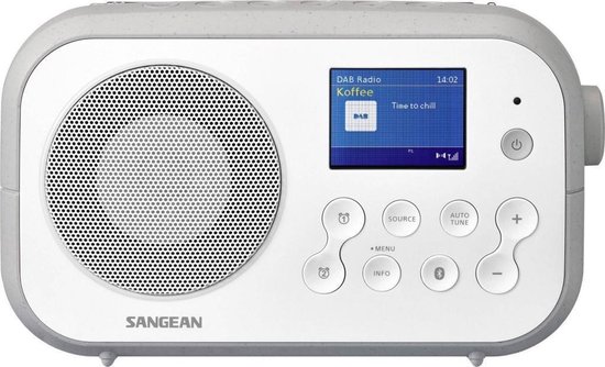 Sangean Traveller 420 - DPR-42BT - Draagbare radio met DAB+/FM, batterijlader en Bluetooth - Grijs van Sangean