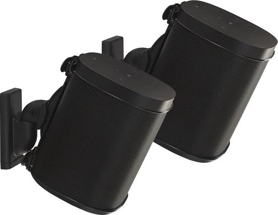 Sanus Muurbeugel set verstelbaar voor Sonos ONE, ONE SL & Play:1&3 - Zwart van Sanus