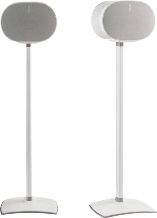 Sanus WSSE32-B2 fixed speaker stand - luidsprekerstandaard - optimale luisterhoogte - kabelbeheer - geschikt voor Sonos ERA 300 - 2 stuks (paar) - Wit van Sanus