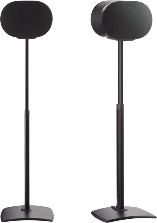 Sanus WSSE3A1-B2 adjustable speaker stand - verstelbaar in hoogte - luidsprekerstandaard - optimale luisterhoogte - kabelbeheer - geschikt voor Sonos ERA 300 - 2 stuks (paar) - Zwart van Sanus