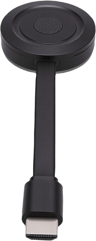Schermspiegeladapter - HD Dongle - Draadloos Streamen - 4K UHD Kwaliteit - 12 x 9 x 3.5 cm - Zwart