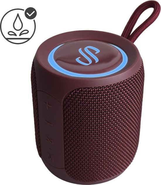 Selencia AquaPlay Bluetooth Speaker - Draadloze speaker - Waterproof - Bordeaux van Selencia