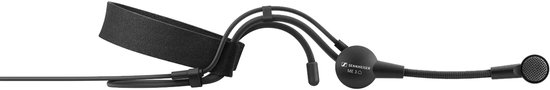 Sennheiser ME 3 - Hoofdtelefoonmicrofoon - Kardioïde richtingskarakteristiek - Zwart - Condensatorelement