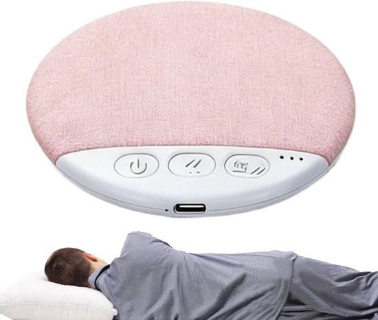 Set van 2 kussens met ingebouwde draadloze luidsprekers, slaapkussens met luidsprekers, voorzien van witte ruis en een timerfunctie, geschikt voor thuis, in hotels, bij meditatie en tijdens het slapen, te plaatsen op het nachtkastje van Merkloos