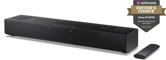 Sharp HT-SB700 2.0.2 soundbar - 140W - compact - Dolby Atmos - bluetooth - zwart