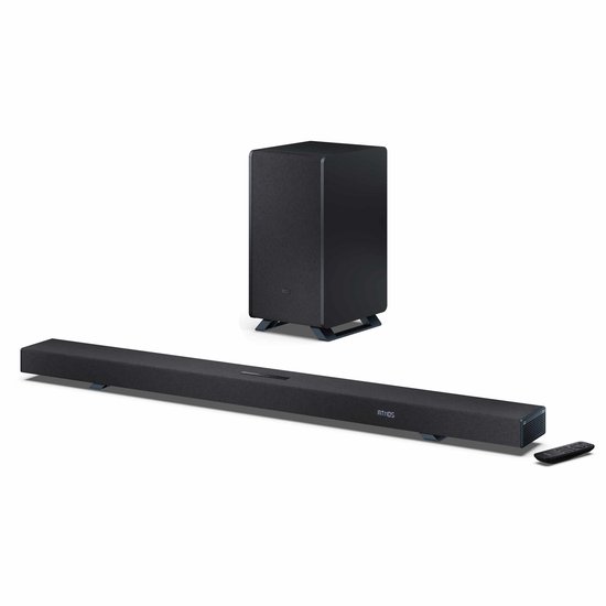 Sharp HT-SBW55121 - 5.1.2 Dolby Atmos soundbar met draadloze subwoofer - Q-series - zwart van Sharp
