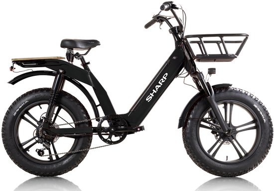 Sharp Lipari elektrische transport fatbike 12.6Ah 20 inch van Sharp