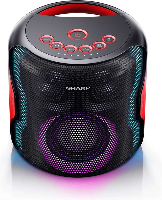 Sharp PS-921 Draagbare & party speaker 2.1 draagbaar luidsprekersysteem Zwart