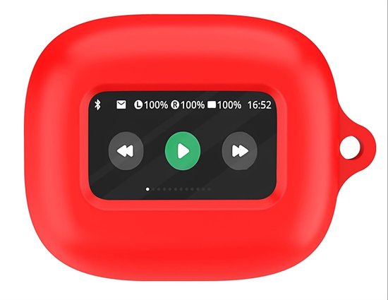 Silicone hoes compatibel met JBL Live Beam 3, ultradunne zachte hoes, slim-fit, anti-val, niet gemakkelijk vuil te worden - rood