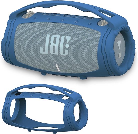 Siliconen beschermhoes compatibel met JBL Xtreme 3 draagbare Bluetooth-luidspreker, zachte hoes voor JBL Xtreme 3 Bluetooth-luidspreker (alleen hoes) (blauw)
