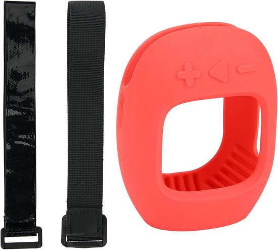 Siliconen beschermhoes voor JBL Clip4/Clip5 draagbare Bluetooth-luidspreker, beschermende draagtas voor JBL Clip4/Clip5 draagbare Bluetooth-luidsprekeraccessoires, met versterkte bandjes (rood