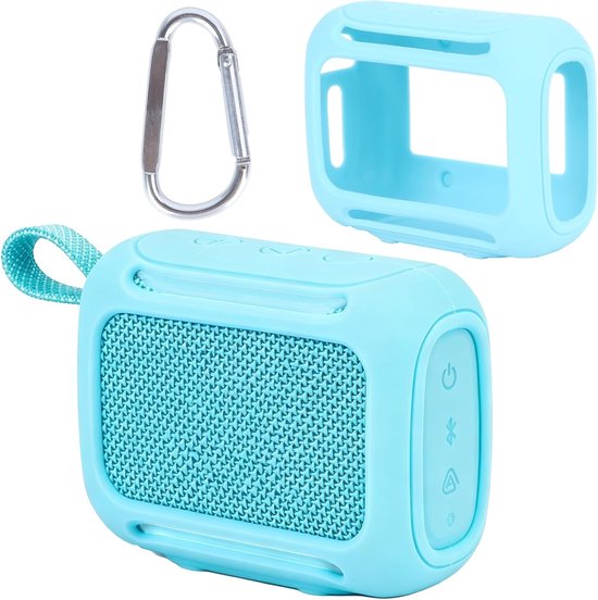 Siliconen Beschermhoes voor Ultra-Draagbare Bluetooth Speaker JBL GO 5 - Lichtblauw, Schokbestendig en Waterdicht