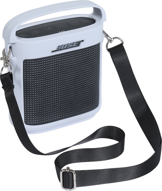Siliconen Case geschikt voor Bose Soundlink Color II - Bluetooth speaker - Grijs van Merkloos