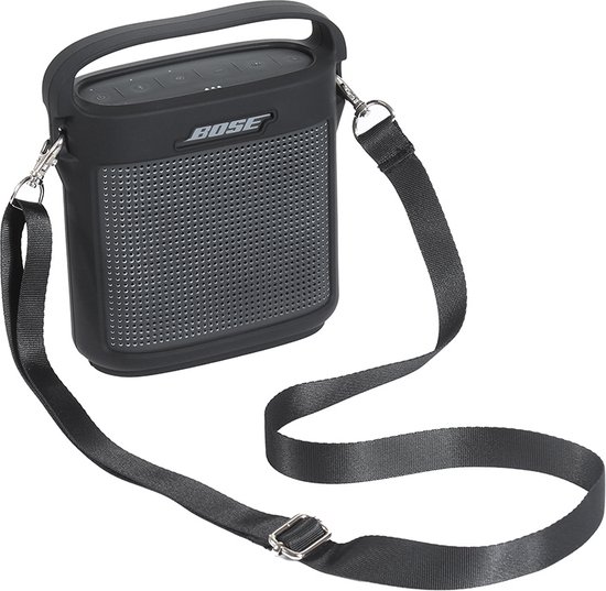 Siliconen Case geschikt voor Bose Soundlink Color II - Bluetooth speaker - Zwart van Savvies