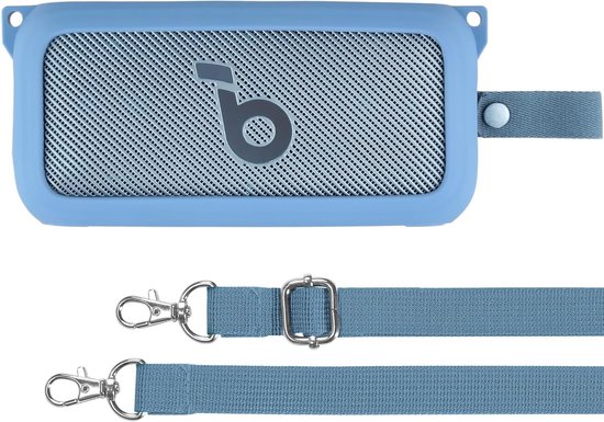 Siliconen Draagtas met Schouderriem voor Draadloze Bluetooth Speaker - Bescherming, Mobiliteit en Stijl voor Hi-Res Geluidskwaliteit van Merkloos
