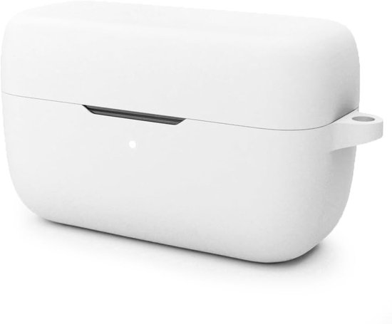 Siliconen Hoes Beschermhoes Omslag voor Jabra Elite 5 Hoofdtelefoon in Wit