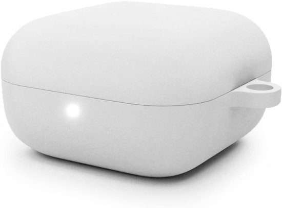Siliconen Hoes Beschermhoes Omslag voor Samsung Galaxy Buds Pro, Buds Live Hoofdtelefoon in Wit